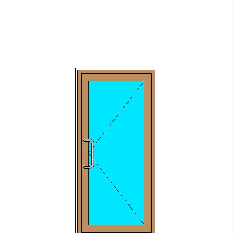 Дверь внутреннего открывания одностворчатая V72